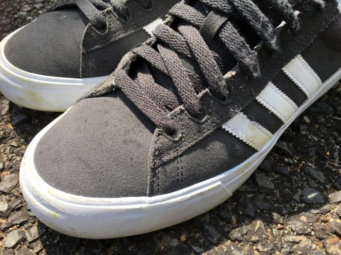 ADIDAS SKATEBOARDING スケートボードシューズ "CAMPUS VULC II" - GREYグレー 左前