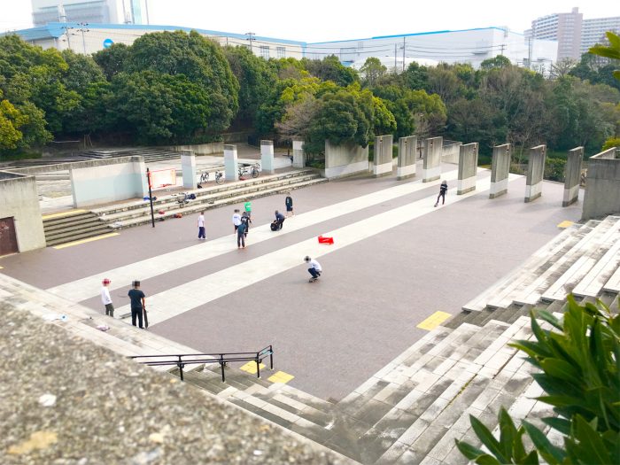 高塚公園 無料スケボースポット takatsuka park 野外広場