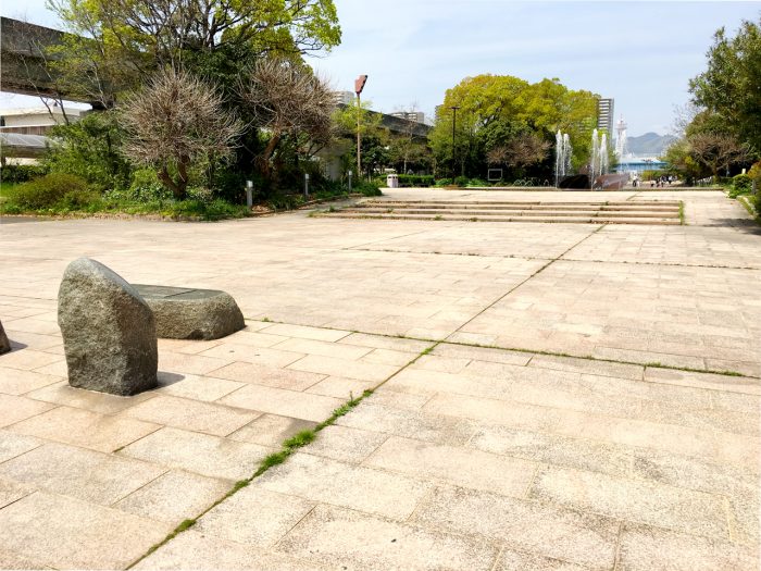 ポートアイランド南公園 スケボーパーク minami park　フラット