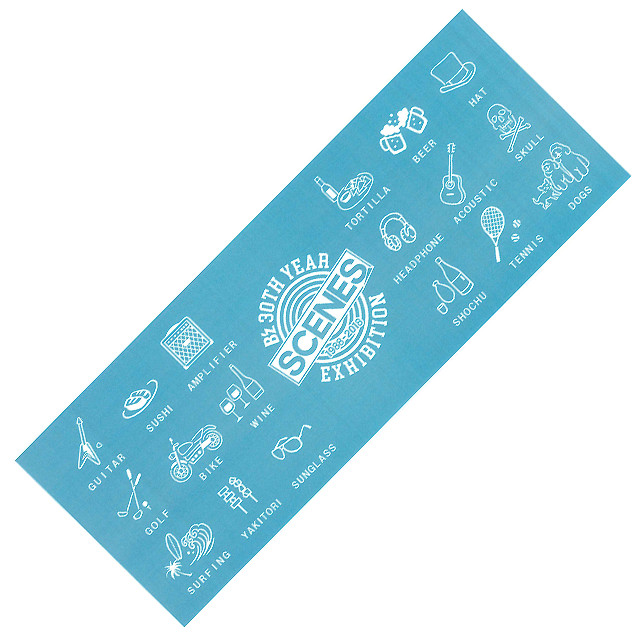 かまわぬ てぬぐい (ターコイズ/オリジナルアイコン)