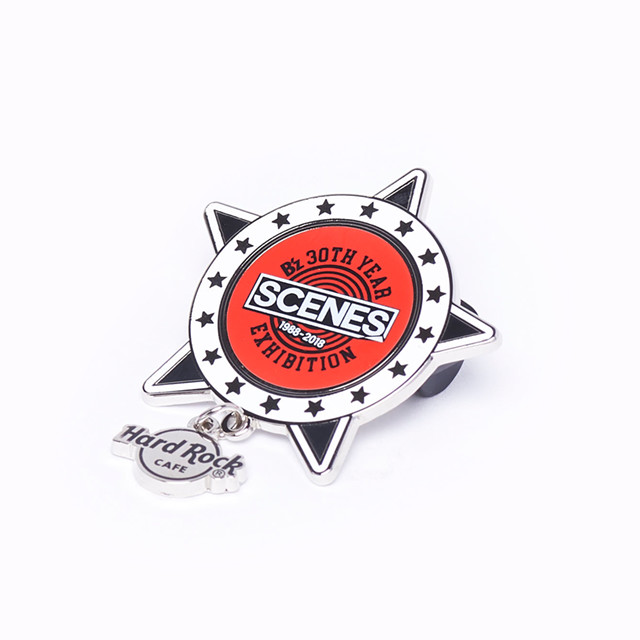 Hard Rock Cafe ピンバッジ(ホワイト)