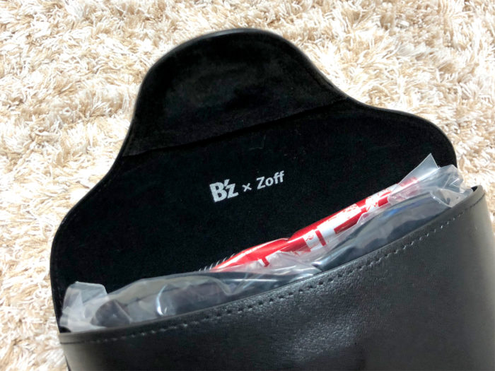 B'z エキシビジョン SCEANS グッズ Zoff サングラス “TAK MODEL” ケース B'z × Zoff