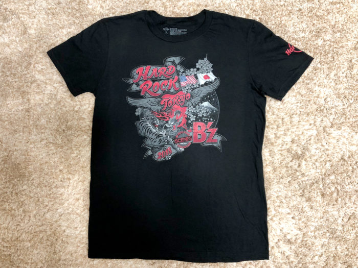 B'z エキシビジョン SCEANS グッズ HARD ROCK CAFE Tシャツ 全体