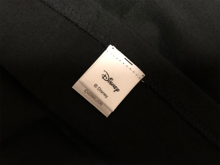 B'z Disney コラボTシャツB（黒）裾タグ