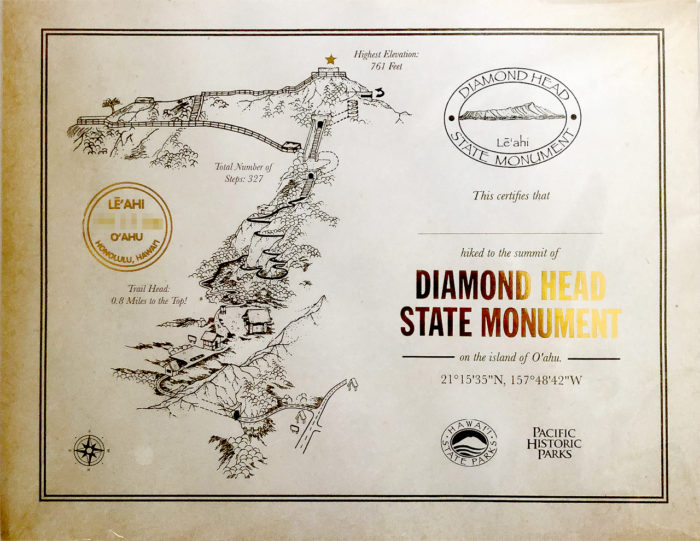 ハワイ ダイヤモンドヘッド 観光 登山 感想 レビュー 駐車場 登山証明書