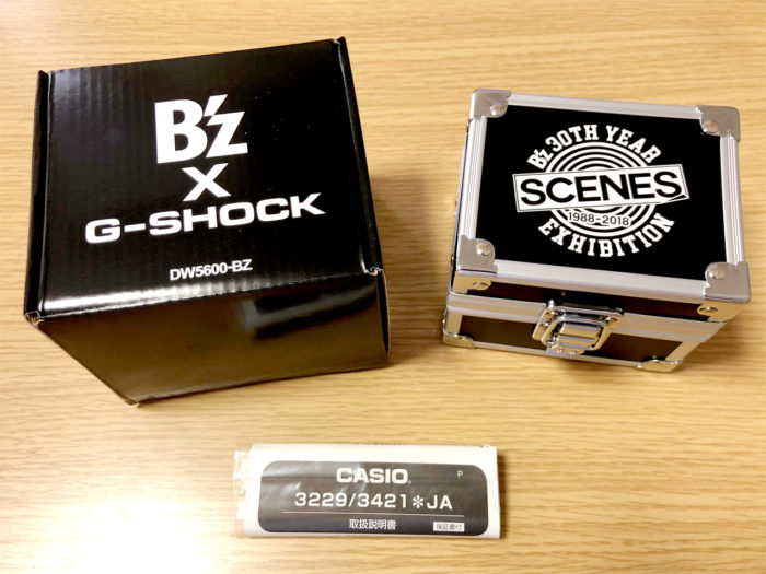 B'z × G-SHOCK DW-5600 “LIMITED MODEL”（ブラック）レビュー･感想 30周年 exhibition 梱包内容