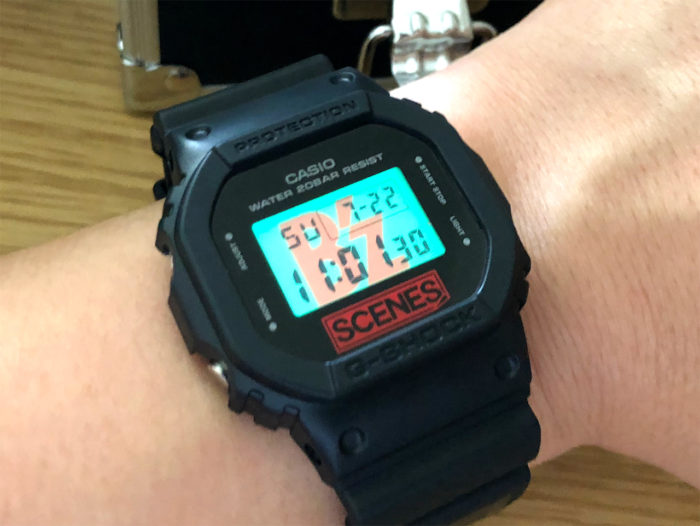 B'z × G-SHOCK DW-5600 “LIMITED MODEL”（ブラック）レビュー･感想 30周年 exhibition バックライト