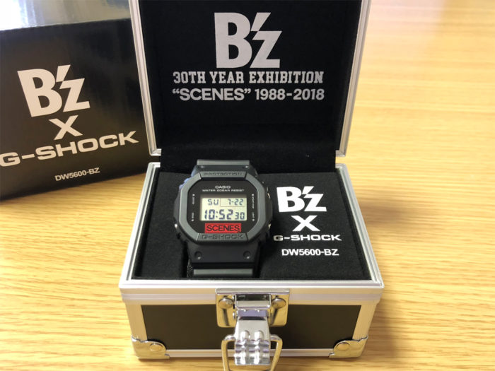 B'z × G-SHOCK DW-5600 “LIMITED MODEL”(ブラック)レビュー・感想 30周年 exhibition Gショック