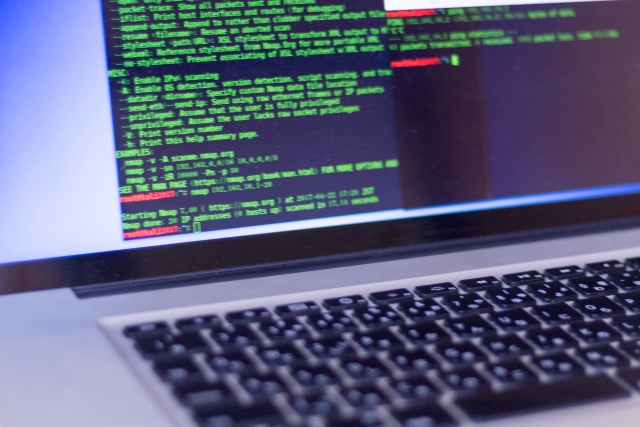 ノートPC プログラム コード コーディング セキュリティ ディスプレイ