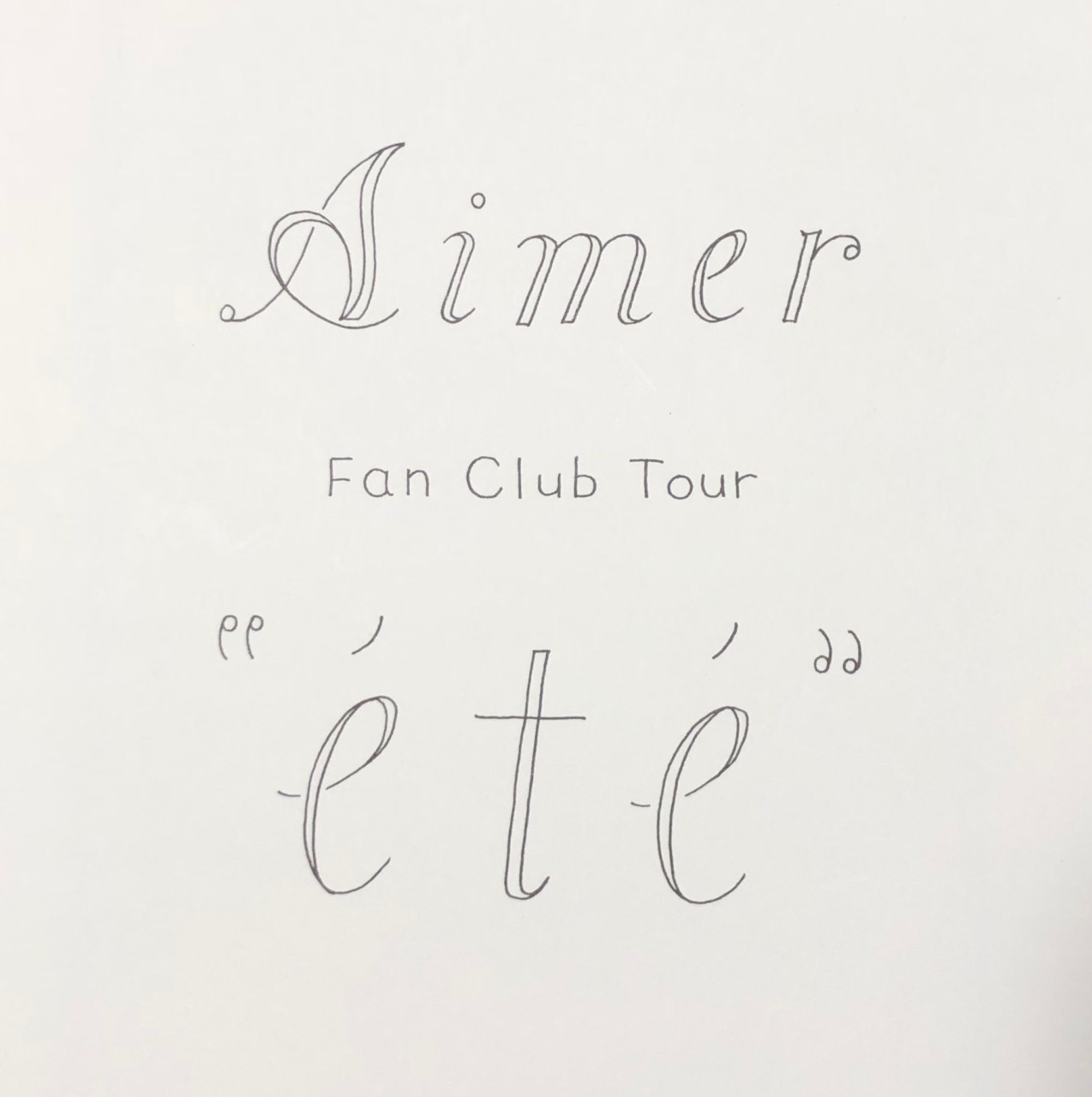 Aimer　ete　パンフレット Aimer Fan Club Tour “été”ファンクラブツアー ライブレポ