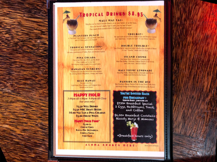 Cheeseburger In Paradise Waikiki チーズバーガー・イン・パラダイス 感想・レビュー メニュー