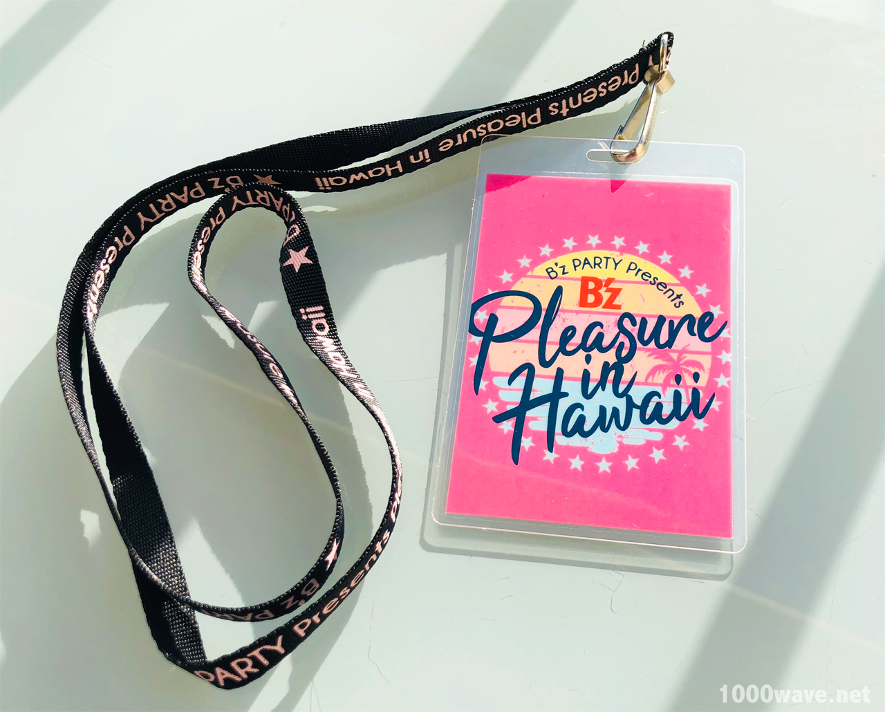 B'z Pleasure in Hawaii 当選者特典グッズ ネックパス