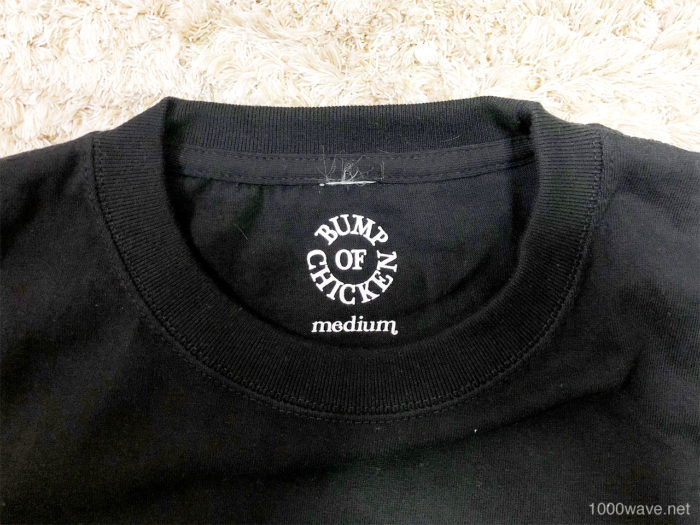 Logo Long Sleeve TEE BLACK ロンT 首元 BUMP OF CHICKEN とVERDY(ヴェルディ)コラボ 2018winterグッズレビュー