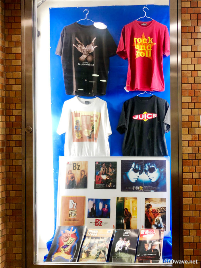 タワレコ梅田大阪マルビル店のB'z SHOWCASE展示案内マップ