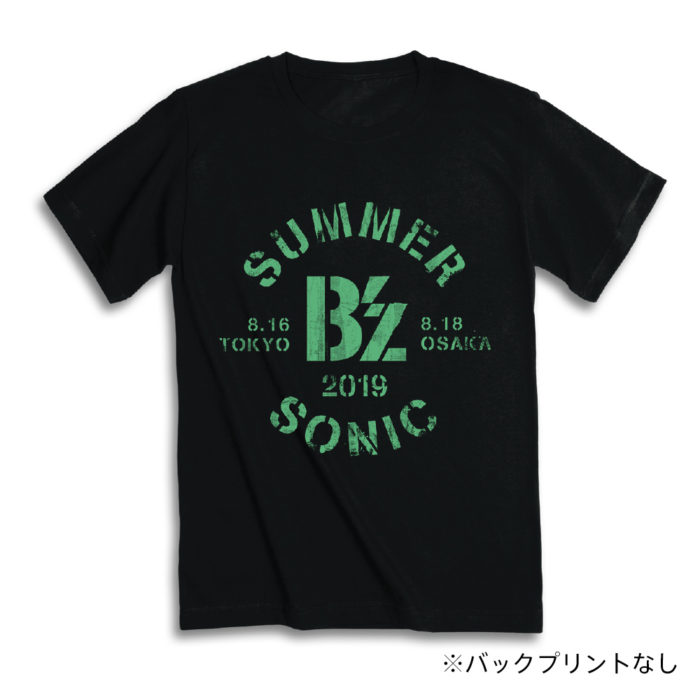 会場限定販売サマソニ×B'zコラボTシャツ ブラック