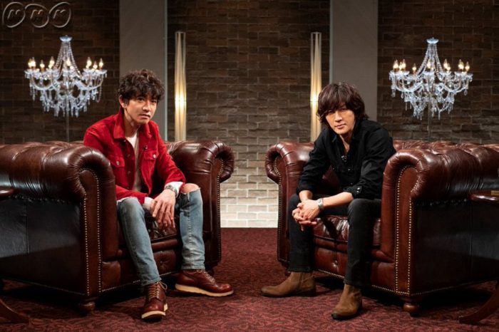2月29日放送『SONGS』で対談の模様が放送される木村拓哉(左)、稲葉浩志(右)(C)NHK