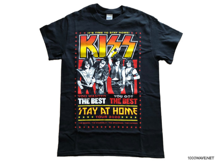 B'z松本さんがSNSで着ていたKISS「STAY AT HOME」チャリティーTシャツレビュー・感想