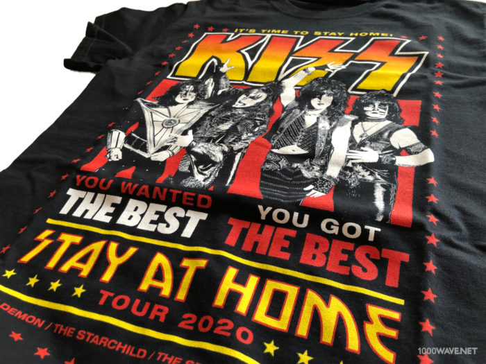 B'z松本さんがSNSで着ていたKISS「STAY AT HOME」チャリティーTシャツレビュー・感想