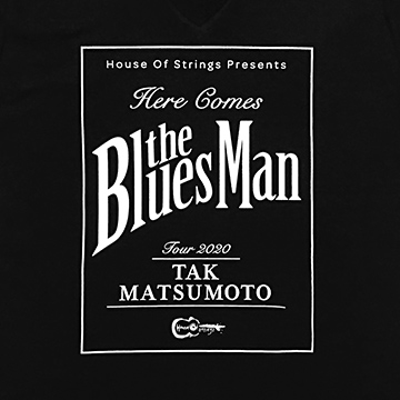 B'z松本孝弘tak_matsumoto snsで「月光かりの如く」を演奏で着ているツアーVネックTシャツ
